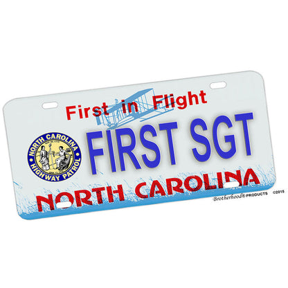 North Carolina State Highway Patrol Ranks License Plate