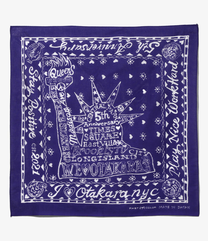 Oversized Bandana - Navy