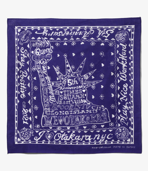 Oversized Bandana - Navy