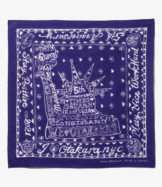 Oversized Bandana - Navy