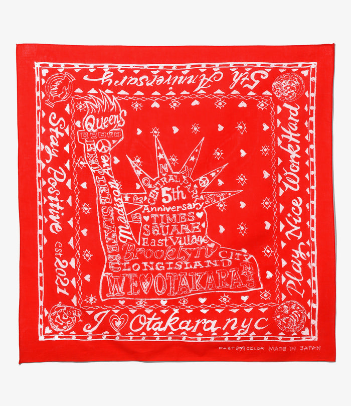 Oversized Bandana - Red