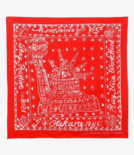 Oversized Bandana - Red