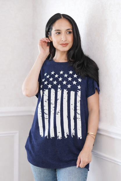 Patriot Ruffle Top