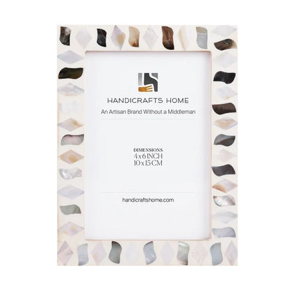 Pearlescent Fossil Picture Frames | Seashell | 4x6 5x7 8x10
