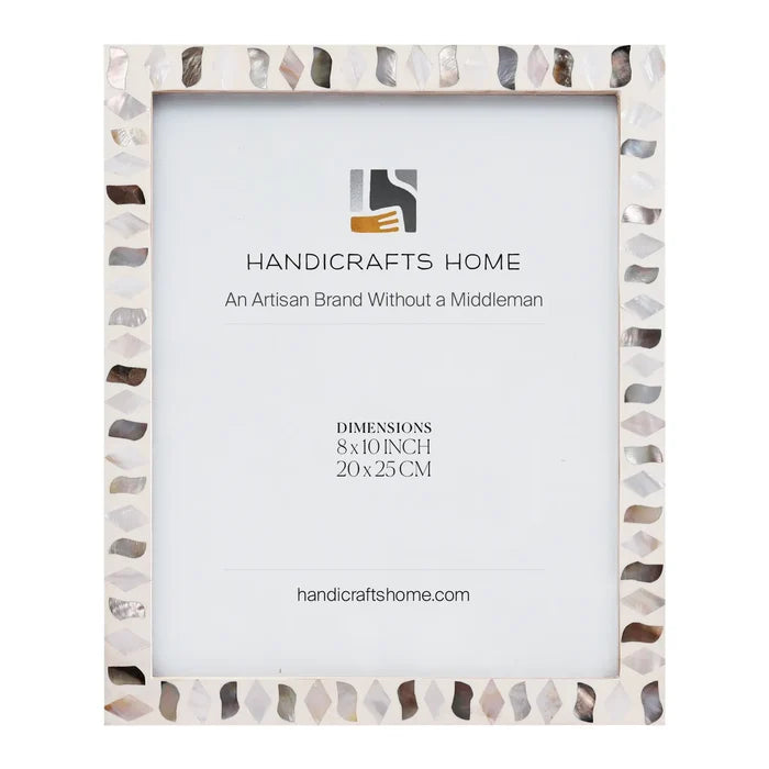 Pearlescent Fossil Picture Frames | Seashell | 4x6 5x7 8x10