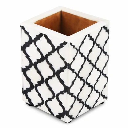 Handmade Pen pencil holder moroccan available in Black 3x4 Inch, for desk organizing