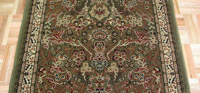 Concord Global Trading Area Rugs Persian Classics 2095 Green Stair Runner and Area Rugs  Poly Turkey