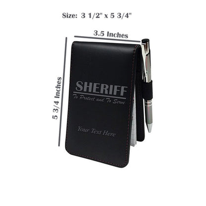 Personalized Sheriff Field Jotter Note Book