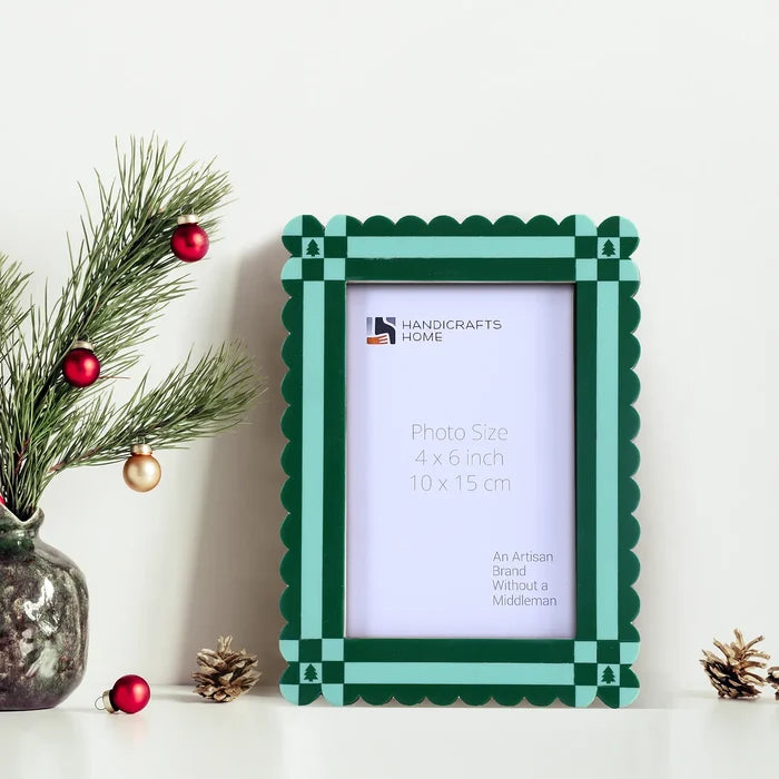 Picture Frame Chalet Verde Collection Resin Inlay Green – 4x6 & 5x7"