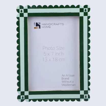 Picture Frame Chalet Verde Collection Resin Inlay Green – 4x6 & 5x7"