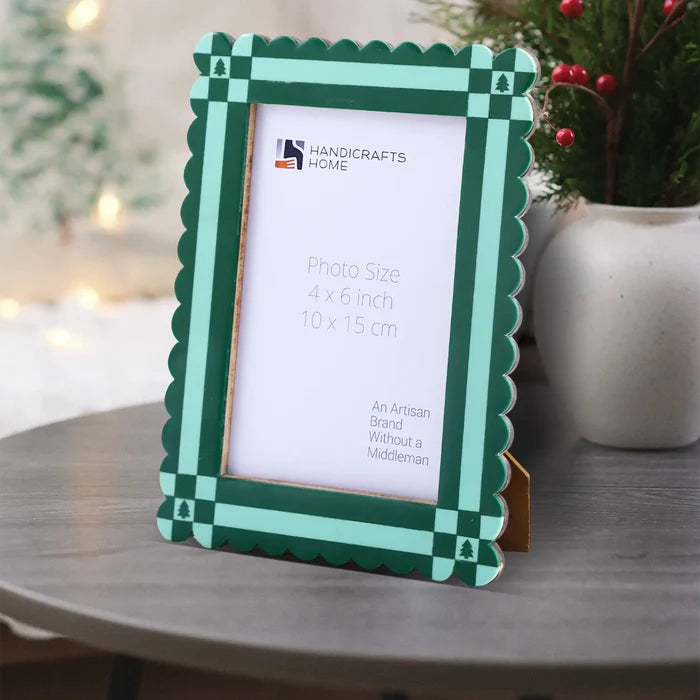 Picture Frame Chalet Verde Collection Resin Inlay Green – 4x6 & 5x7"