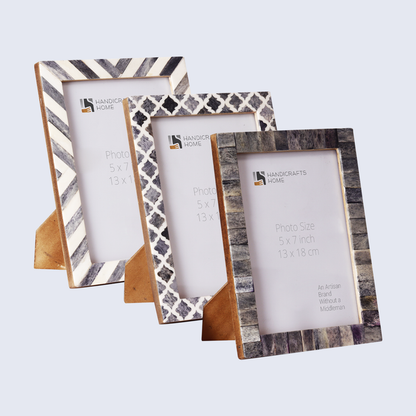 Picture Frame Set of 3 | Winter Collection | Fits 5x7 Photos