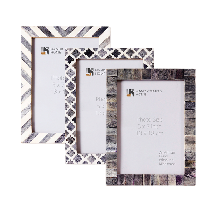 Picture Frame Set of 3 | Winter Collection | Fits 5x7 Photos