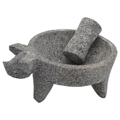 Authentic Wholesale Pig Head Molcajete - Premium Mexican Kitchenware - Mexmax INC