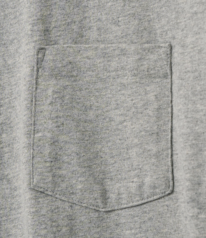 Plain Cross Crew Neck T-Shirt - Grey