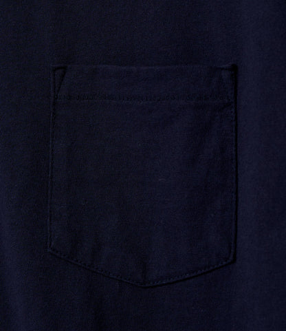 Plain Cross Crew Neck T-Shirt - Navy