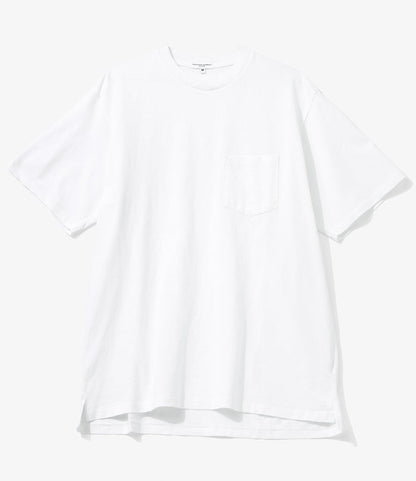 Plain Cross Crew Neck T-Shirt - White