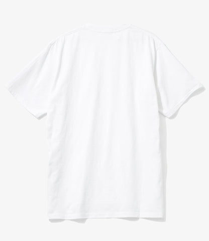 Plain Cross Crew Neck T-Shirt - White