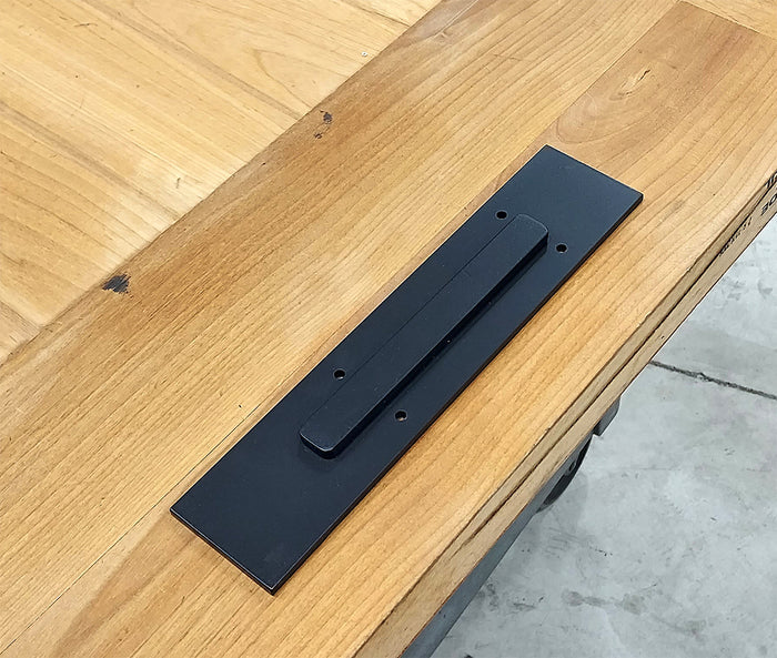 Plain Rectangular Finger Pull Handle - Flush Pull Handle  - "Easy Mount"