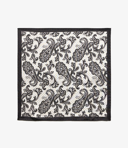 Pocket Square - Black/White Gingham
