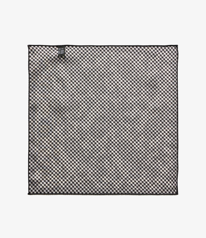 Pocket Square - Black/White Gingham