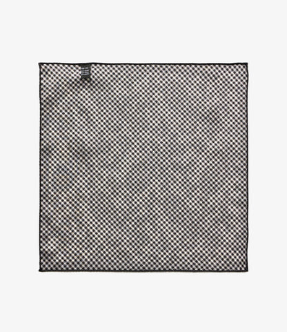 Pocket Square - Black/White Gingham
