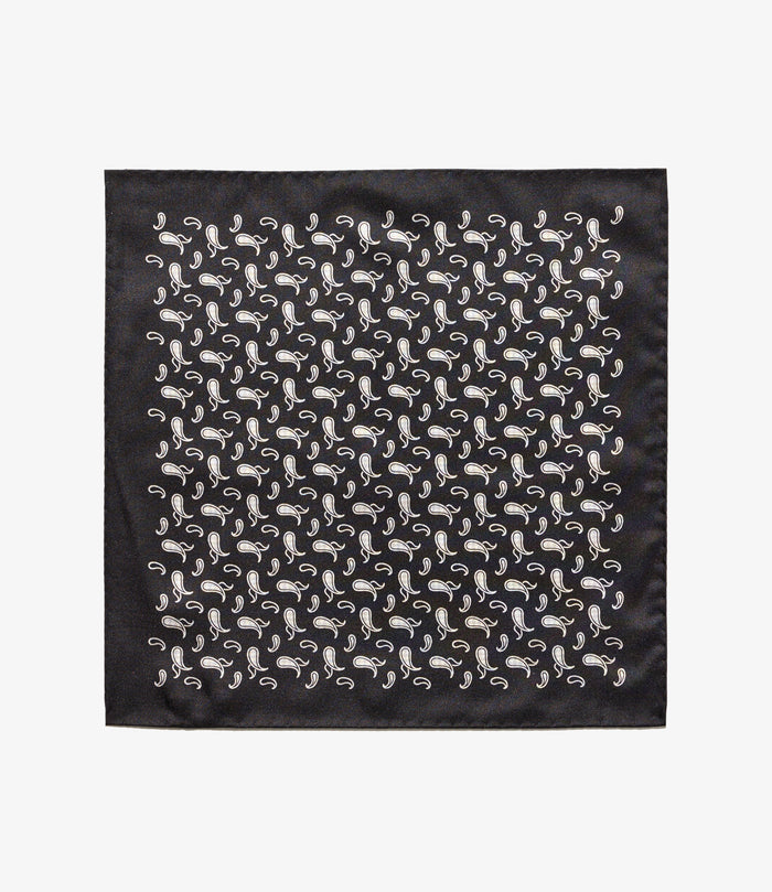 Pocket Square - Black/White Houndstooth