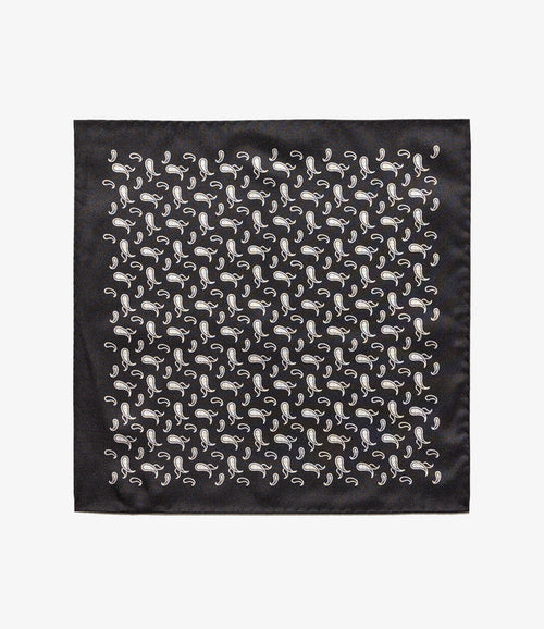Pocket Square - Black/White Houndstooth