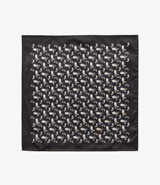 Pocket Square - Black/White Houndstooth