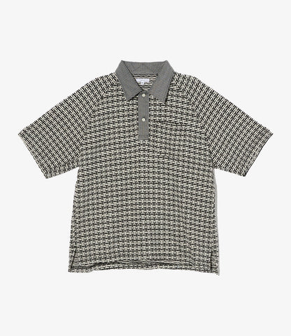 Polo Shirt - Black/White CP Horizontal Knit Jq.