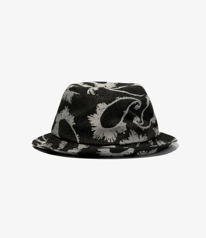 Porkpie Hat - Black/Grey CP Paisley Jq.