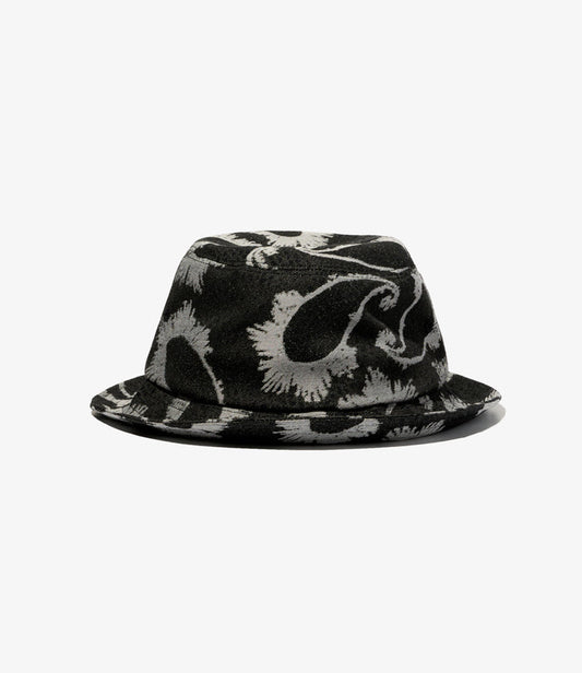 Porkpie Hat - Black/Grey CP Paisley Jq.