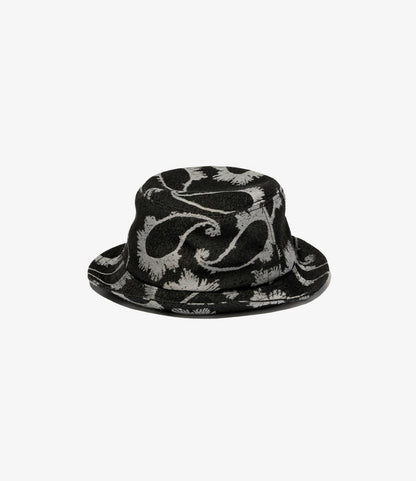 Porkpie Hat - Black/Grey CP Paisley Jq.