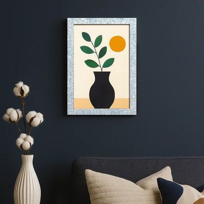Handmade Poster Frames Mother of Pearl, Green, 20 Sizes, for wall display