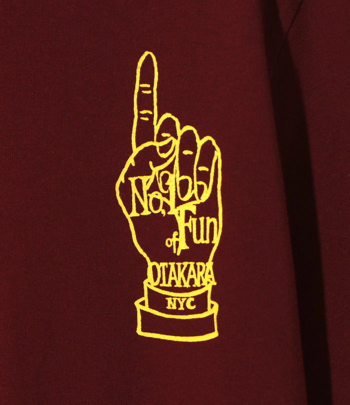 Printed Tee - Burgandy - Iron Hand