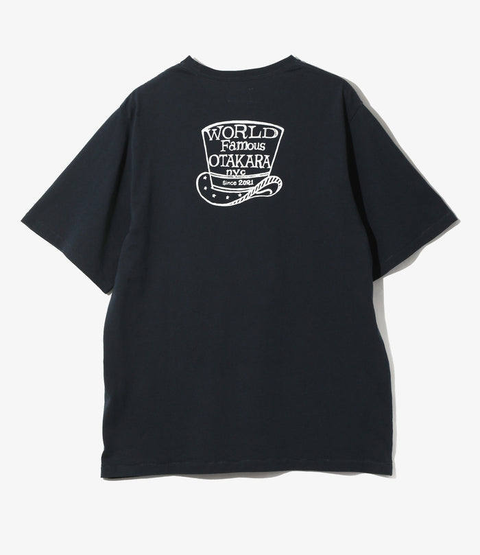 Printed Tee - Navy - World Famous