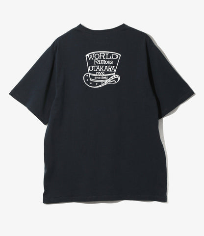 Printed Tee - Navy - World Famous