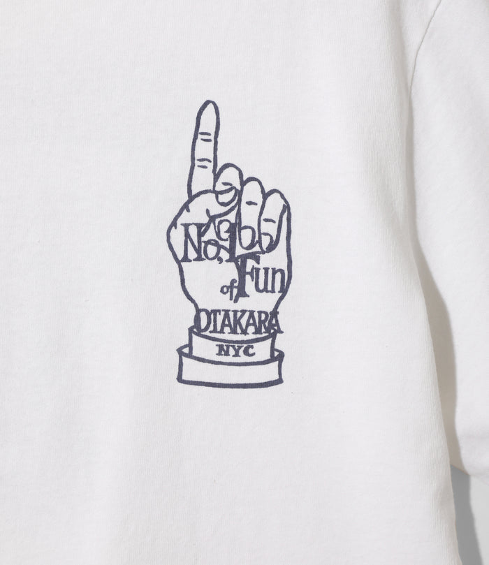 Printed Tee - White - Iron Hand