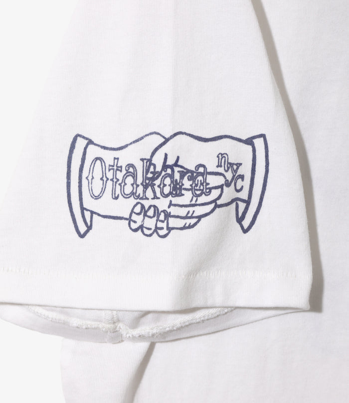 Printed Tee - White - Iron Hand