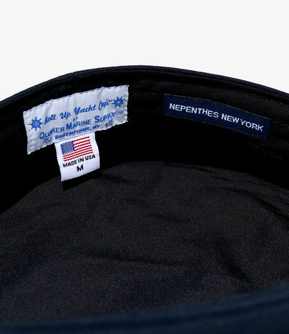 Quaker Marine Supply Co. x NNY - Roll-up Yacht Cap - Dk. Navy HB Twill