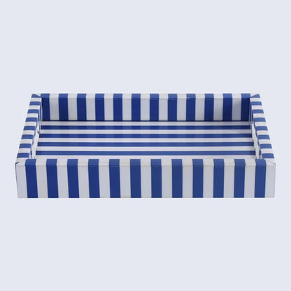Riviera Elance Blue White Decorative Vanity Tray 12x8