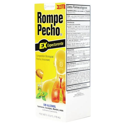 Rompe Pecho EX Congestion Con Miel (Yellow) - 6 oz