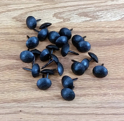 Round Clavos - 3/4" dia. Distressed - Matte Black (25 pack) - Wild West Hardware
