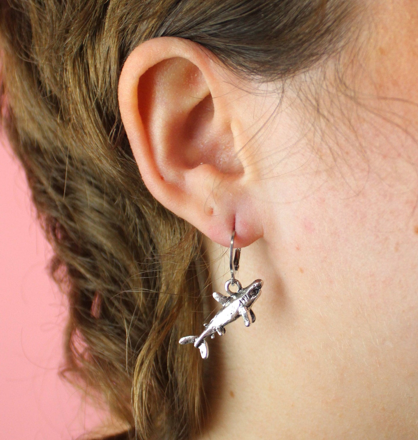 Shark Hoop Earrings