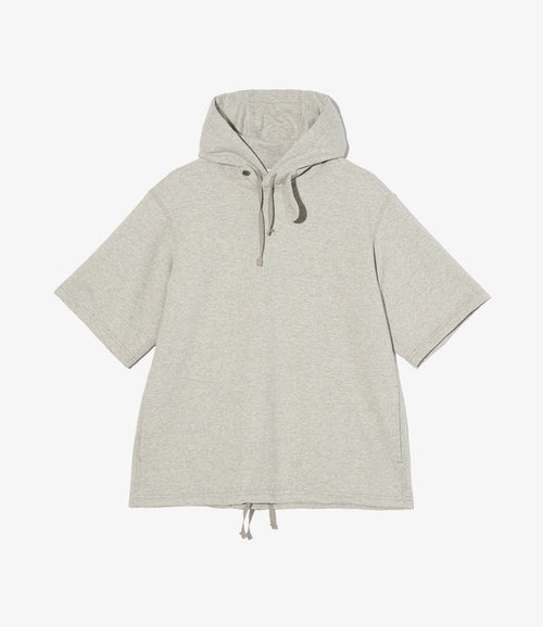 Short Sleeve Hoody - Heather Grey French Terry