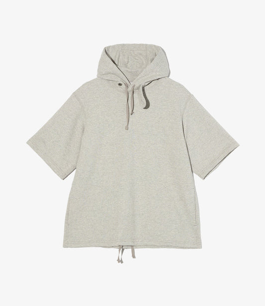 Short Sleeve Hoody - Heather Grey French Terry