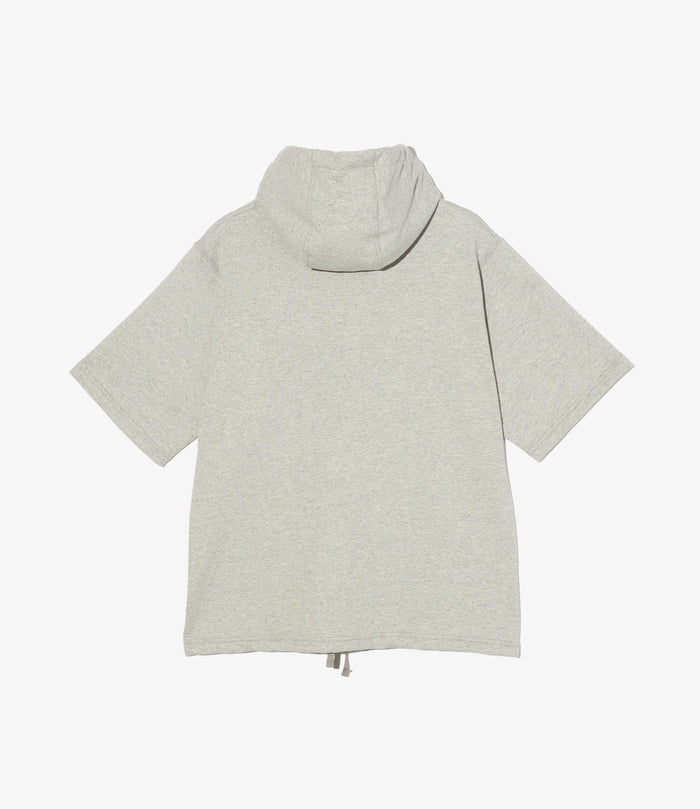 Short Sleeve Hoody - Heather Grey French Terry