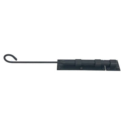 Shutter Latches - Forged Iron Cane Bolt Latch - Multiple Sizes Available - Matte Black Finish - Sold Individually