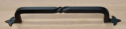 Slimline Barn Door Handle Pull with Tasteful Simple Twist and Fleur De Lis Legs