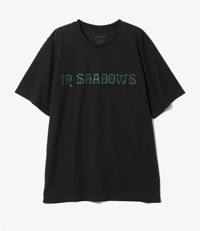 S/S Crew Neck Tee - Black - IN SHADOWS